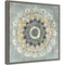 Sunburst (Mandala) by Danhui Nai 16-in. W x 16-in. H. Canvas Wall Art Print Framed in Grey